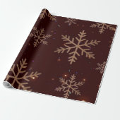 Elegant Snowflake Christmas Wrappin Geschenkpapier (Ungerollt)