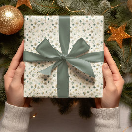 Elegant Snowflake Christmas Wrapping Paper Geschenkpapier