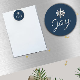 Elegant Snowflake Joy Magnet
