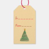 Elegant Snowflake Ornament Winter Gift Tag Geschenkanhänger (Rückseite)