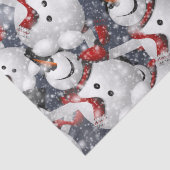 Elegant Snowman Weihnachten Seidenpapier (Detail)