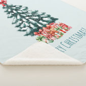 Elegant Snowy Christmas Tree Sherpadecke (3/4)