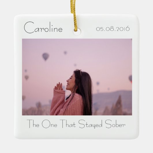 Elegant Sobriety, Minimaler Jubiläum Keramikornament (Vorderseite)