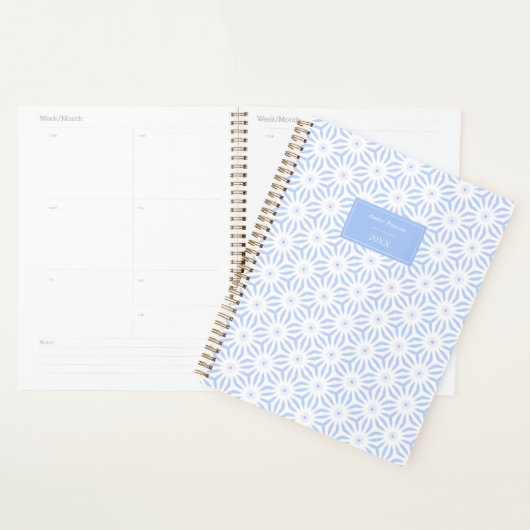 Elegant Soft Blue Geometric  Planer (Anzeige)