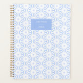 Elegant Soft Blue Geometric  Planer (Vorderseite)