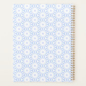 Elegant Soft Blue Geometric  Planer (Rückseite)