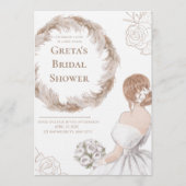Elegant Soft Bridal Shower Invite Einladung (Vorderseite)