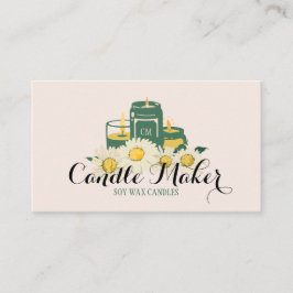 Elegant Soft Candle Soy Wax Homemade daisy Visitenkarte