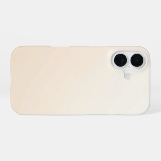 Elegant Soft Gold Gradient iPhone 16 Fall - Luxus Hülle (Rückseite (Horizontal))