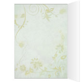 Elegant Soft Green Vintage Wedding Vielen Dank (Innen (Links))