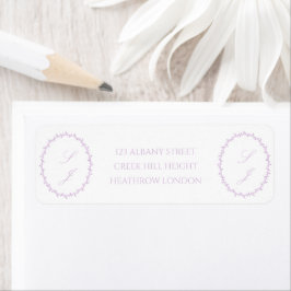 Elegant Soft Lila Monogram Wedding