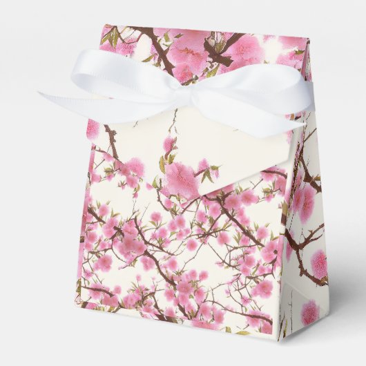 Elegant Soft Pink Cherry Blossom Florals Geschenkschachtel (Vorderseite)