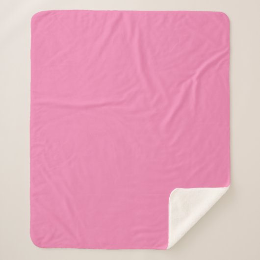 Elegant Soft Pink Throw Blanket - Solid Pastel  Sherpadecke (Vorderseite)