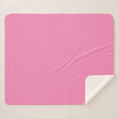 Elegant Soft Pink Throw Blanket - Solid Pastel  Sherpadecke (Vorderseite (Horizontal))