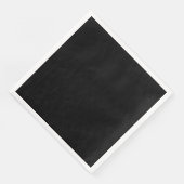 Elegant Solid Black Serviette (Ecke)