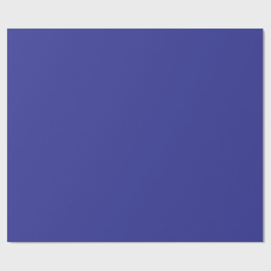 Elegant Solid Blue Geschenkpapier (Flach)