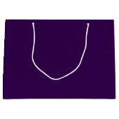 Elegant Solid Dark Purple Große Geschenktüte (Vorderseite)