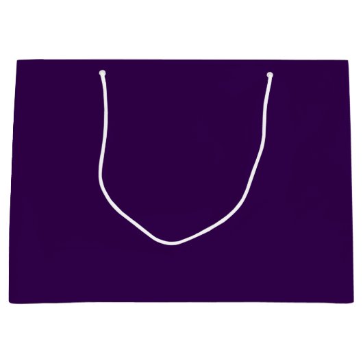 Elegant Solid Dark Purple Große Geschenktüte (Vorderseite)