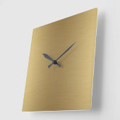 Elegant Solid Gold Quadratische Wanduhr (Winkel)