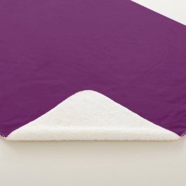 Elegant Solid Plum - Sherpa Blanket Sherpadecke