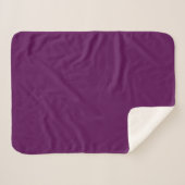 Elegant Solid Plum - Sherpa Blanket Sherpadecke (Vorderseite (Horizontal))