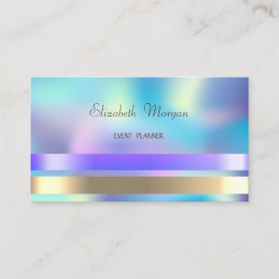 Elegant Sophisticated Chic Moderne Holografie Visitenkarte