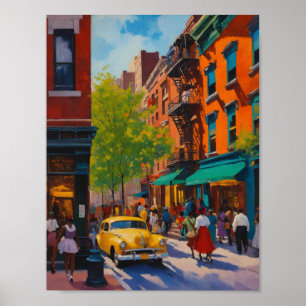 Elegant Sophisticated Harlem Renaissance Shoppes Poster