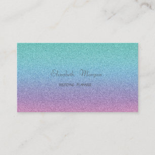 Elegant Sophisticated Modern Glitter Ombre Visitenkarte