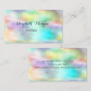 Elegant Sophisticated Modern Holografisch Visitenkarte