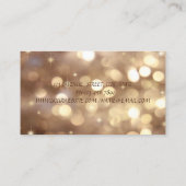 Elegant Sophisticed Modern Bokeh Visitenkarte (Rückseite)