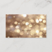 Elegant Sophisticed Modern Bokeh Visitenkarte (Vorderseite)