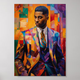 Elegant Sophisticy Gentleman Harlem Renaissance Poster