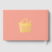 Elegant Southern Sweetheart Style Gästebuch (Rückseite)