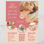Elegant Spa & Salon Beauty Flyer Template (Vorne)