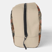 Elegant Spaniel On Floral Background Waschbeutel (Rechts)