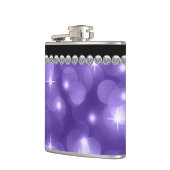 Elegant Sparkle Diamonds Lila Flachmann (Links)