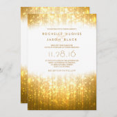 Elegant Sparkle Einladung (Vorne/Hinten)