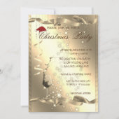 Elegant, Sparkle, Glas, Weihnachtsgeschenk für Unt Einladung (Vorderseite)