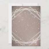 Elegant Sparkle Moderne geometrische Einladungen f (Rückseite)