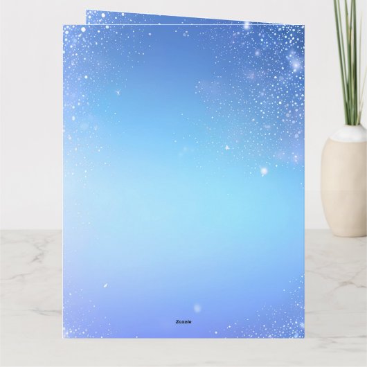 Elegant Sparkle Wedding Dankeskarte (Rückseite)