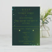 Elegant Sparkle Wedding Einladung (Stehend Vorderseite)