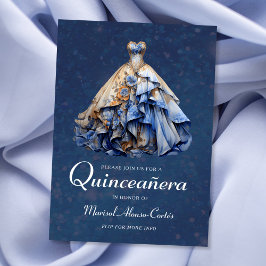 Elegant Sparkling Quinceanera Dress Einladung