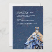 Elegant Sparkling Quinceanera Dress Einladung (Rückseite)