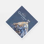 Elegant Sparkling Quinceanera Dress Serviette (Ecke)