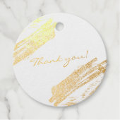 Elegant Sparkling Vielen Dank Abschluss Real Geschenkanhänger (Vorderseite)