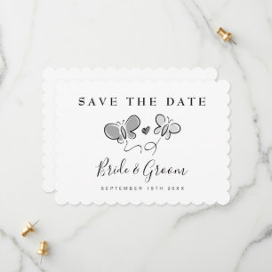 Elegant speichern Sie die Datumskarten für die Frü Save The Date