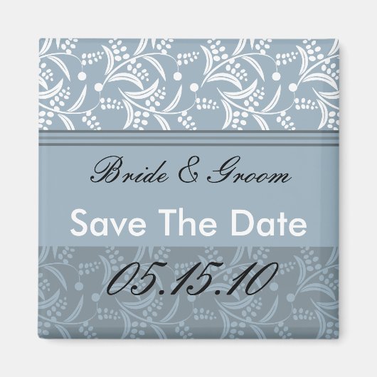 Elegant speichern Sie die Datumsmagnete. Magnet (Vorne)