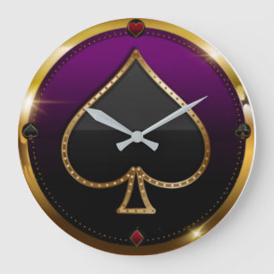 elegant spielend große wanduhr