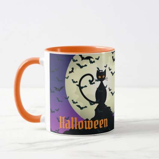 Elegant Spooky Halloween Tasse (Links)