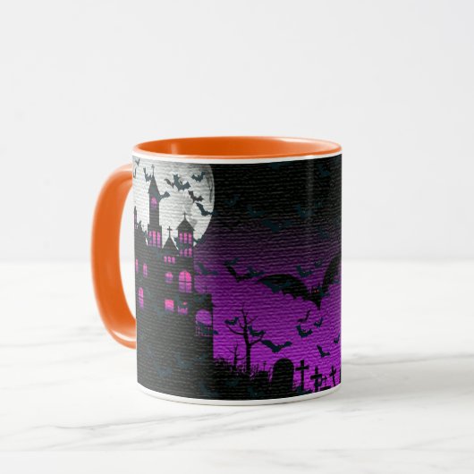 Elegant Spooky Halloween Tasse (Vorderseite Links)